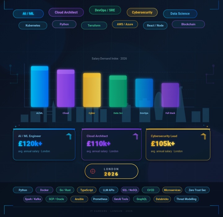 IT Jobs London 2026: Highest Paying Tech Roles & Skills Needed