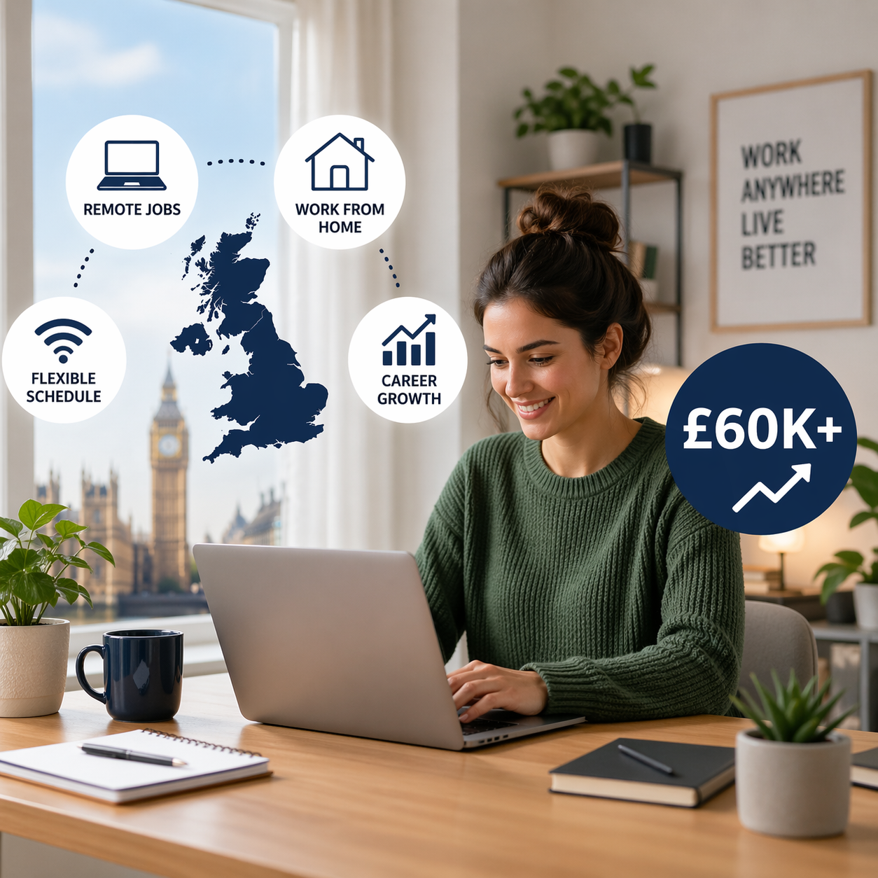Remote Jobs UK 2026: Work From Home & Earn £60K+