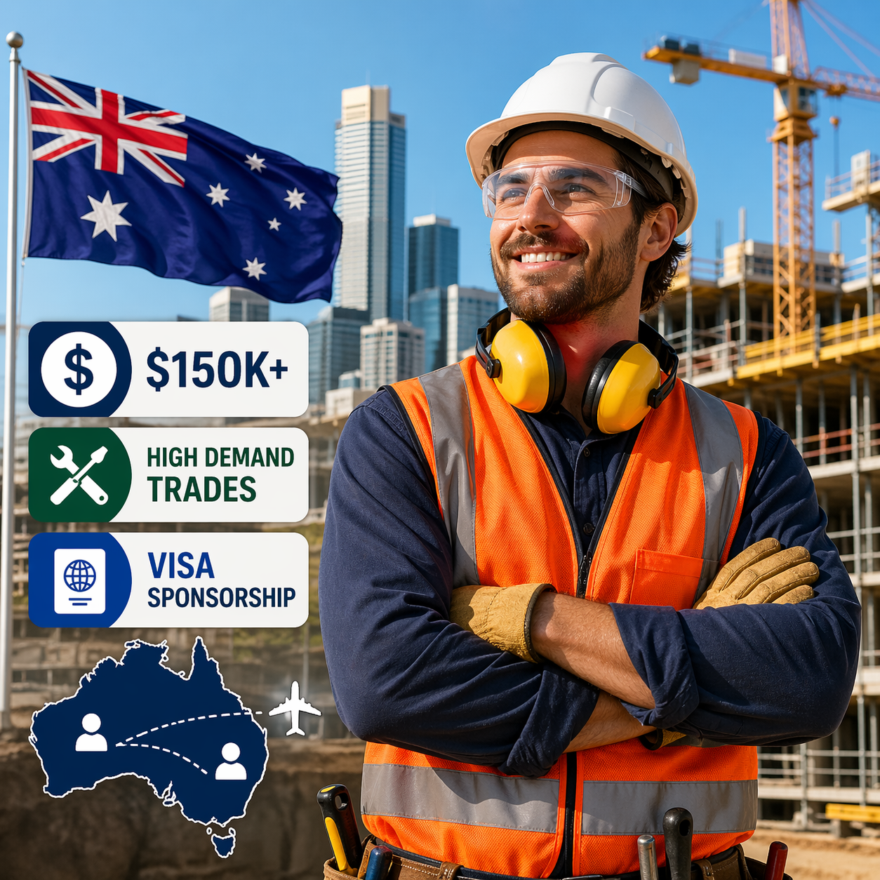 Construction Jobs Australia 2026: $150K+ Trades With Visa Sponsorship